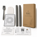 M&J Collective Silicone Baking Kit, 5-Piece Set with Baking Mat, Basting Brush, Dough Scraper & 2 Oven Rack Shields, Food-Grade Silicone, Reusable Baking Accessories