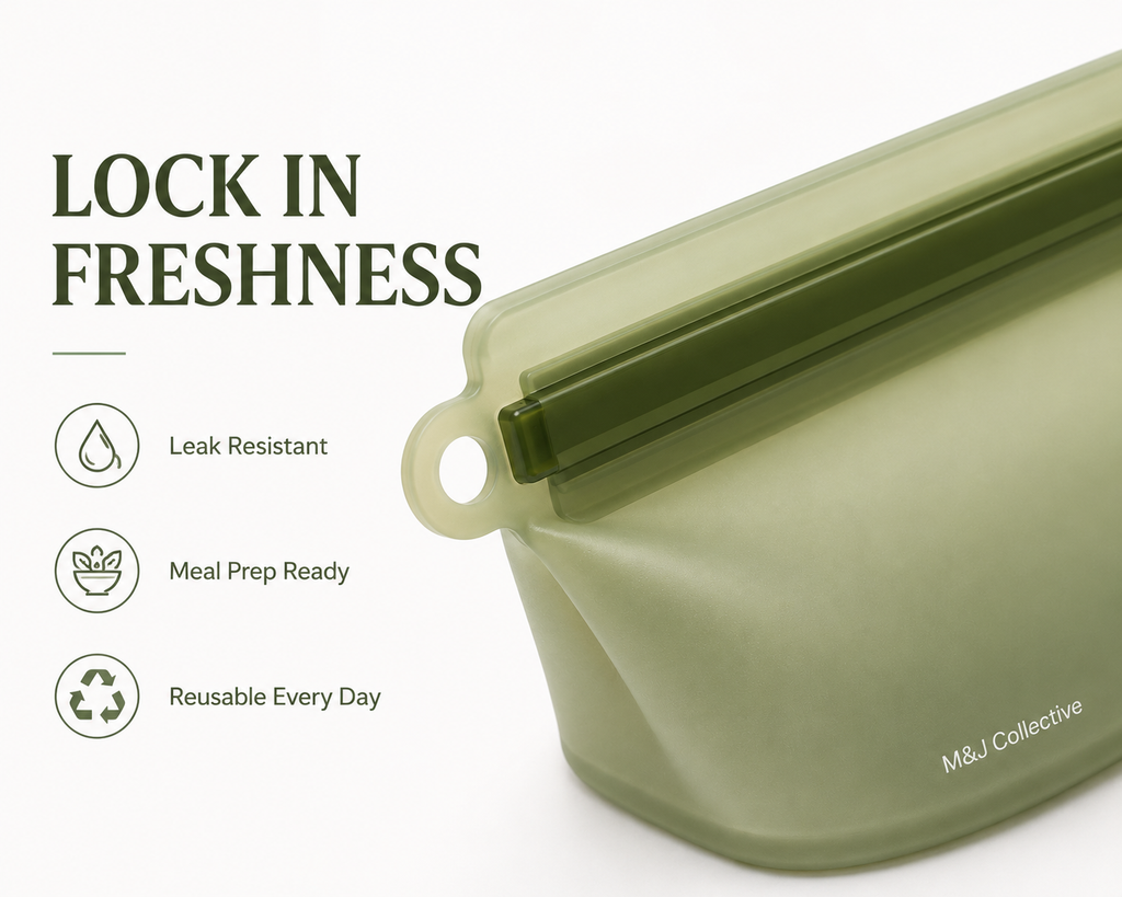Reusable Silicone Food Storage Bags – 2 Pack